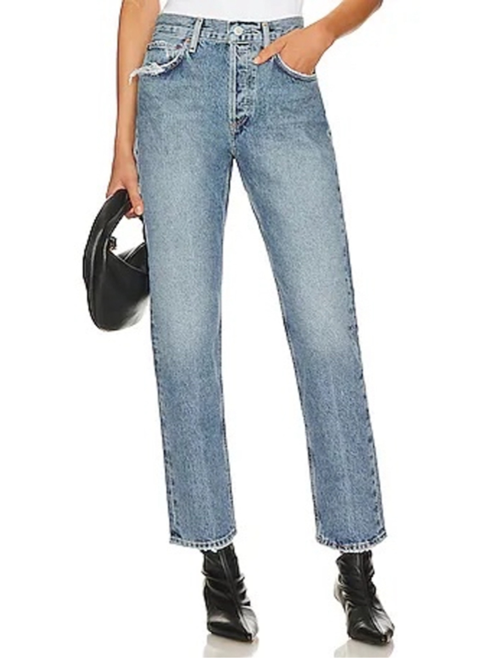 Women's AGOLDE Parker Long Jeans in Light Wash Size 31